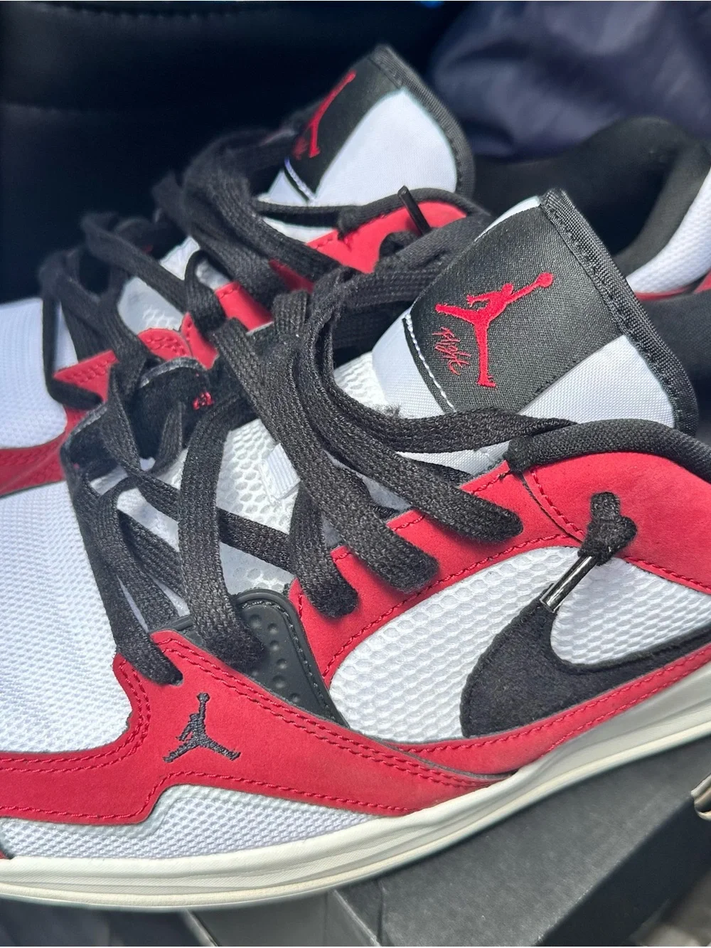 Jordan Black and Gray Sneaker Interior Label
